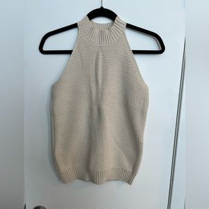 NWT. Loft Sleeveless sweater halter. M